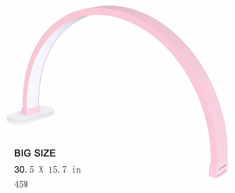 Lampade per unghie, temperatura del colore regolabile, dimmeraggio continuo, rosa, potenza 45W