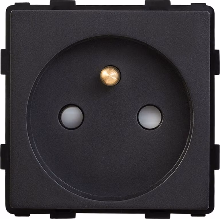 Inserto presa di corrente 230V nero Sistema RTX SH