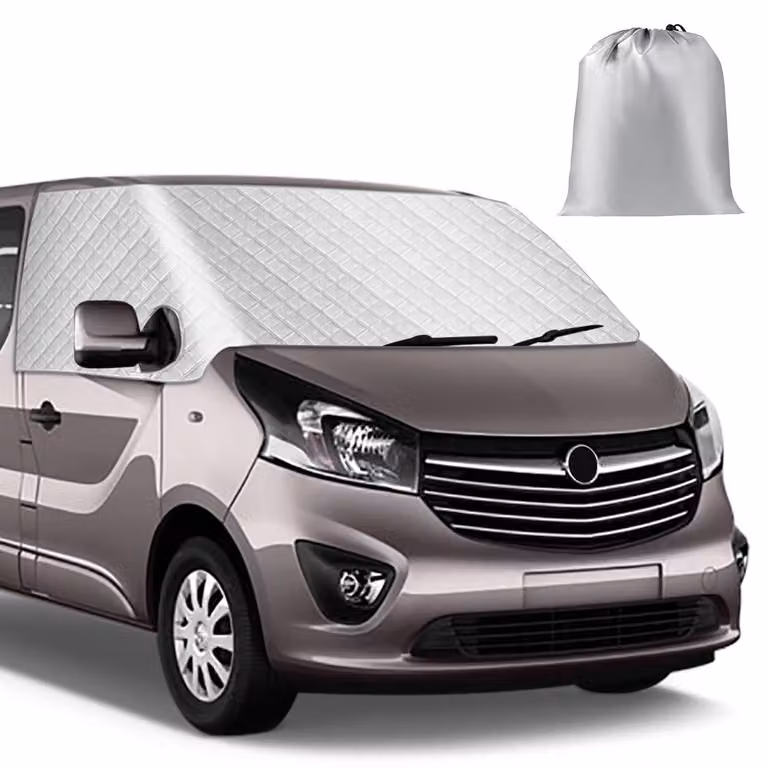 Copertura parabrezza per Renault Trafic dal 2014 al 2025, colore argento, resistente agli agenti atmosferici, protezione UV