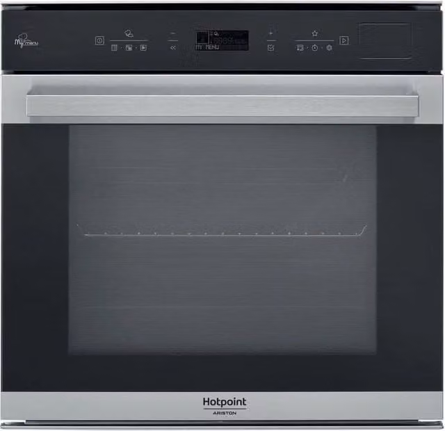 Forno elettrico da incasso Hotpoint FI7 S8C1 SH IX HA, Classe A+, Capacità 73 L, con Grill, Convezione e Funzione Vapore, Colore Nero Acciaio Satinato, L/P/H: 59.5 x 59.5 x 56.4 cm