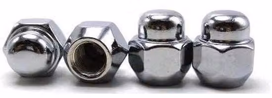Set di supporti per ruote - 4 pezzi - M12-1,5 - Argento
