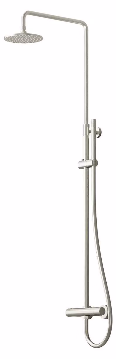 Steinberg Série 100 Système de douche, thermostat, pomme de douche pluie ronde, douchette à main, 10027212BN, 10027212BN