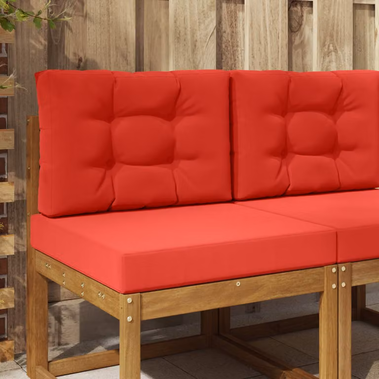 vidaXL Cuscino per divano da esterno quadrato in poliestere rosso 60 x 60 cm