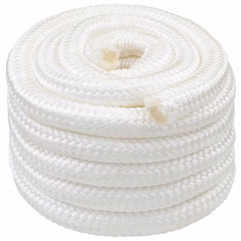Corda multiuso vidaXL in plastica bianca, diametro 60 mm, lunghezza 5 m, carico massimo 21600 kg