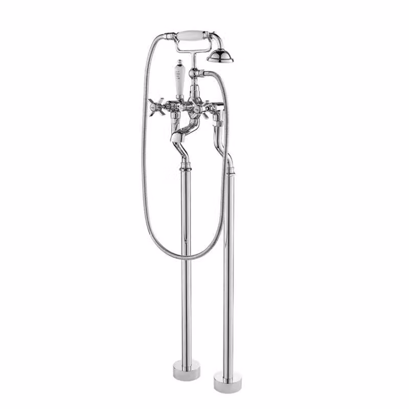 hILFORD argento cromo miscelatore per vasca freestanding Lauferi