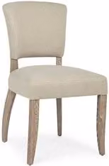 Sedia moderna Bizzotto MARATRIZ in legno e tessuto beige