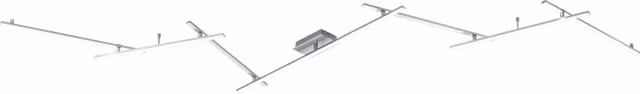 Plafoniera Applique Parete Soffitto Bacchette Retro Illuminata Indira GD Trio