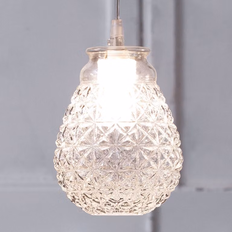 Karman Lampada a sospensione Ceraunavolta, dimmerabile, Chiaro / Trasparente, Soggiorno / Sala da pranzo, Vetro, Design, Lampada a sospensione
