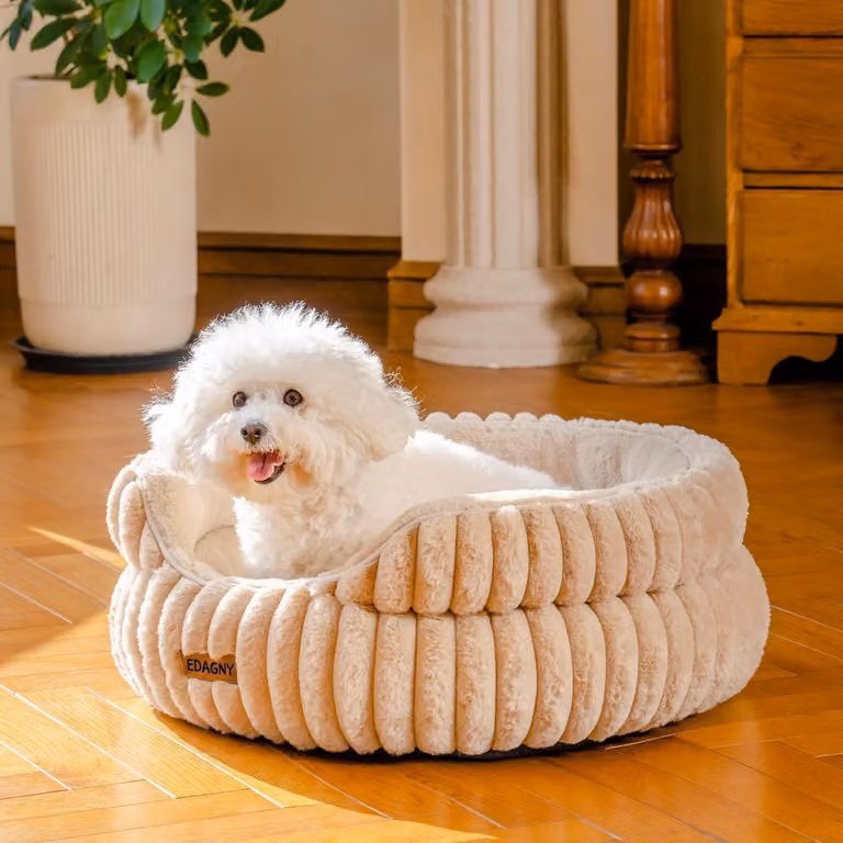 Cuccia rotonda per animali domestici, ideale per gatti e cani di piccola taglia, modello "Camel", taglia M
