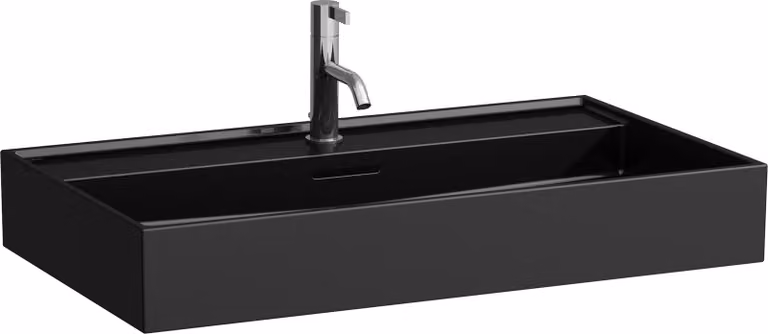 LAUFEN Kartell lavabo à encastrer, 1 trou pour robinet, avec trop-plein, 800x460mm, H8103360201041, H8103360201041