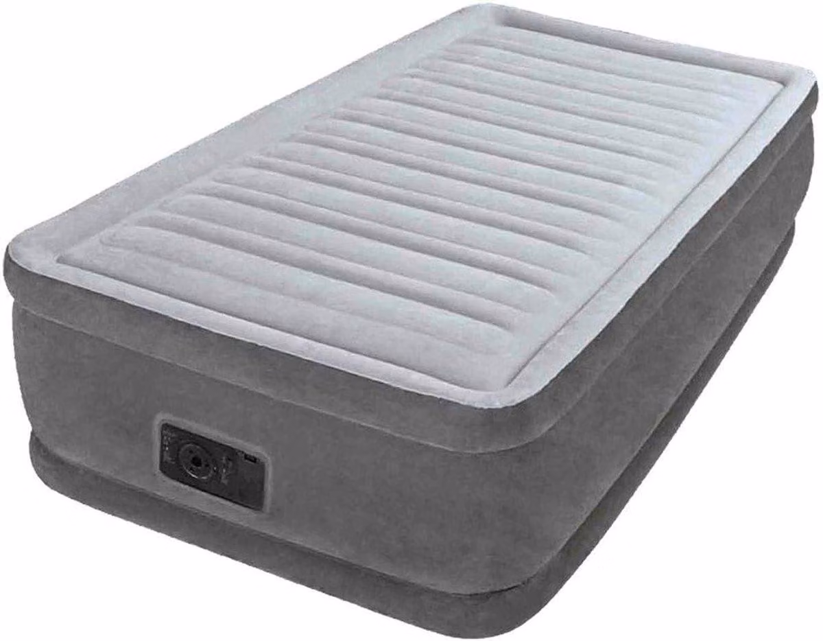 Materasso gonfiabile Comfort Plush, modello a medio profilo, con pompa integrata - Letto singolo - 99 cm x 191 cm x 33 cm