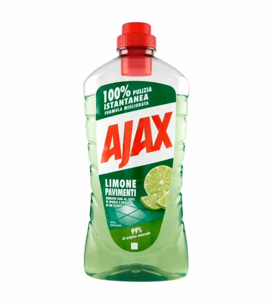 Ajax Detersivo Pavimenti Limone 950ml - Ultra Sgrassante