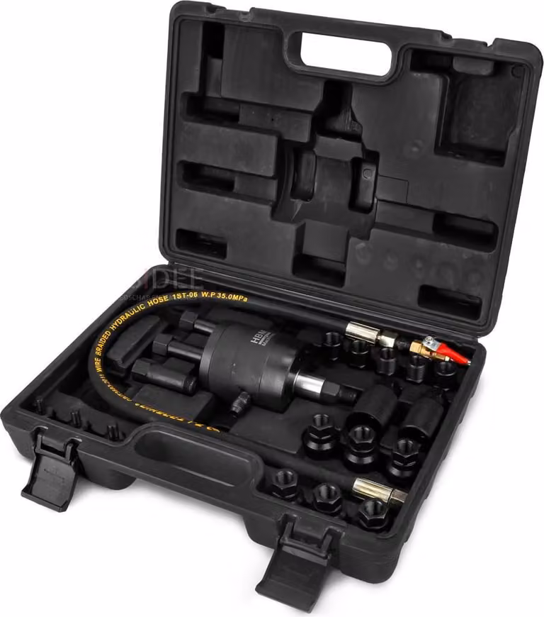 Set completo per motori diesel, composto da 22 elementi, con portata di 90 litri al minuto, colore nero, realizzato in plastica