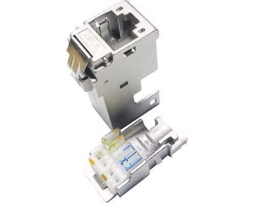 Modulo di installazione Hager RJ45 E-Dat CAT 6a VU603NWH (VZ314RJ)