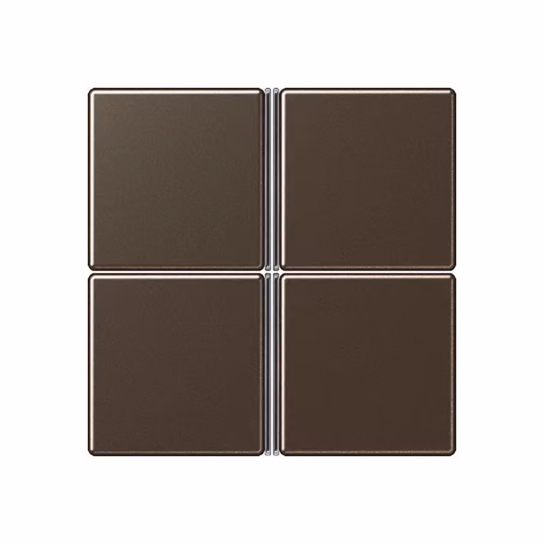 Jung A404TSAMO Set di pulsanti quadruplo, completo, color moka