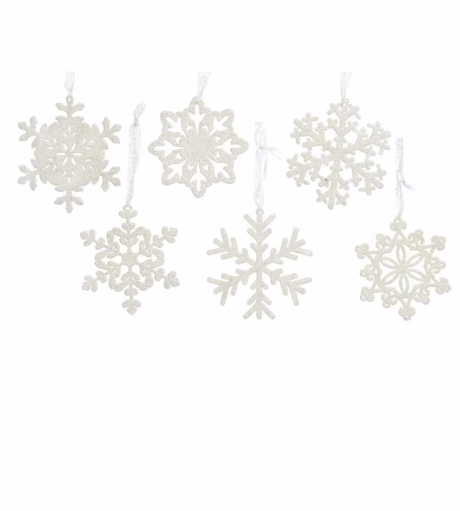 Fiocco di neve decorativo 10 cm