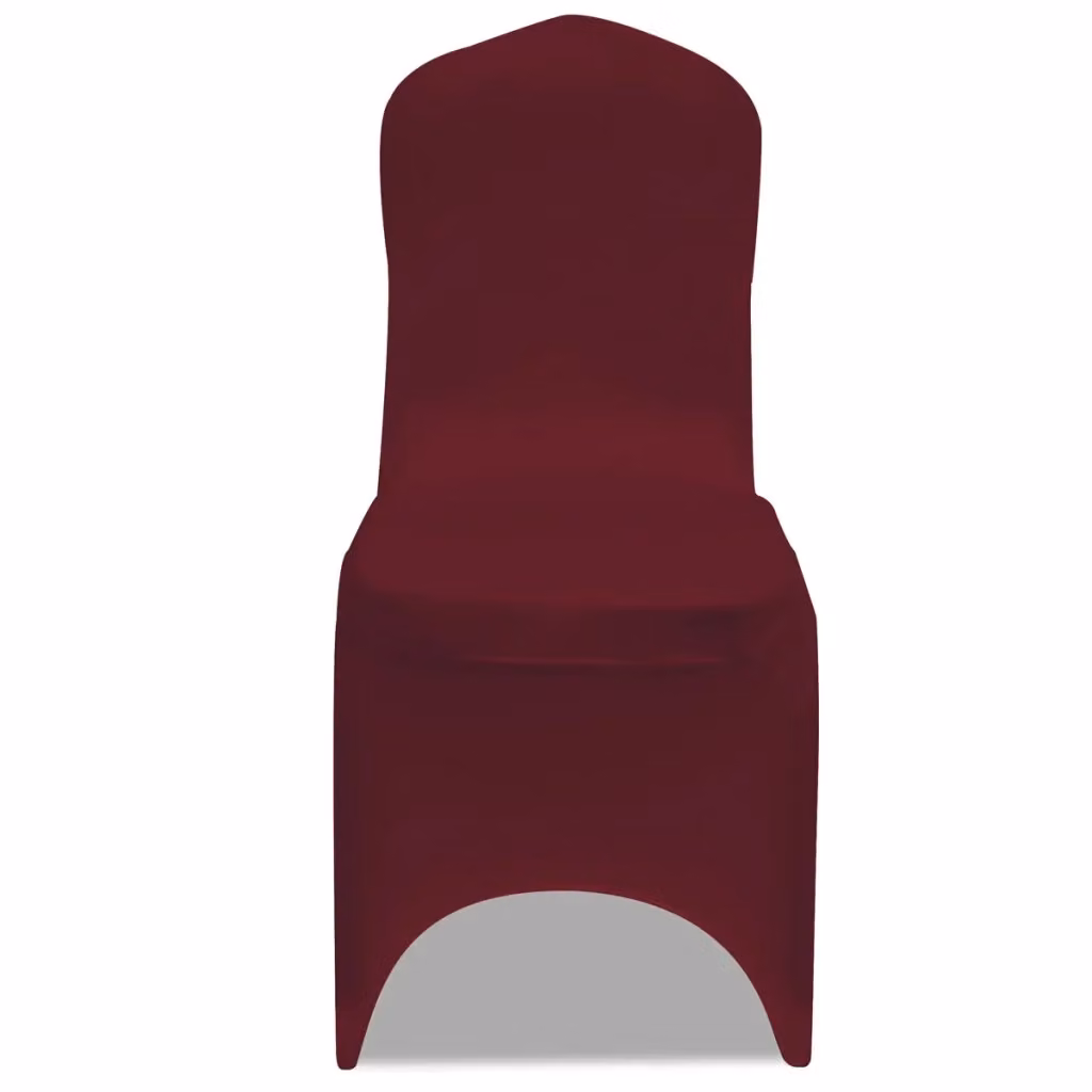 Set di 50 coprisedia elasticizzati CFW1102802 in poliestere ed elastan, lavabili, disponibili in beige e rosso – 2