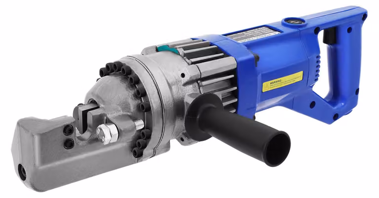 Forbice per taglio del cemento armato - Potenza: 900 W - Campo di taglio: 4-16 mm - Tagliatrice idraulica per barre d'acciaio - Utensile per l'edilizia
