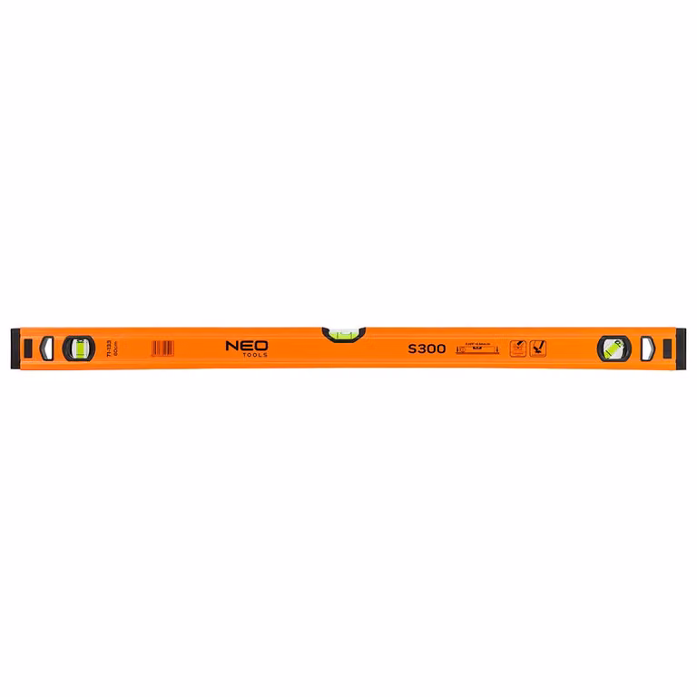 NEO TOOLS livella in alluminio, fiala protetta, precisione m | livella in alluminio | 80 cm