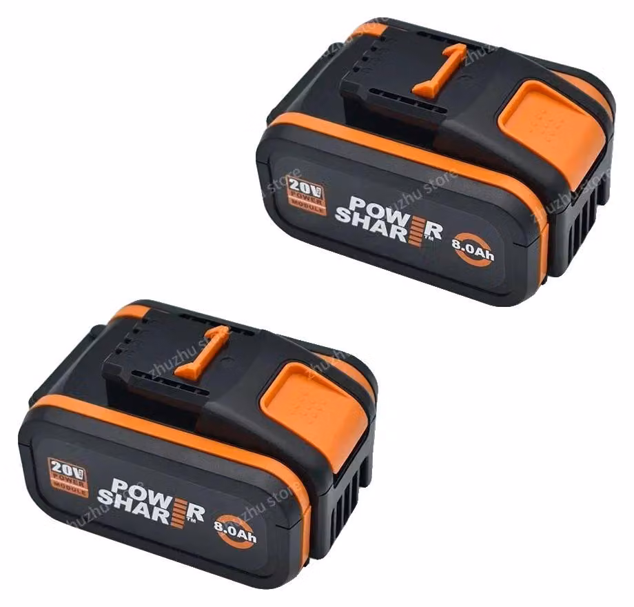 Batteria ricaricabile, capacità di 8000 mAh, compatibile con diversi modelli, inclusi i modelli Worx da 8 AhX2