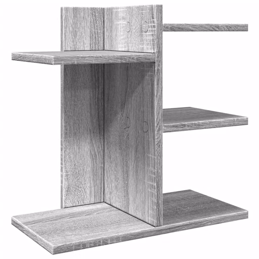 Organizer Scrivania Grigio Sonoma 42x21,5x42 cm Multistrato