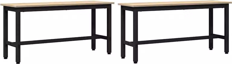 Panchina da pranzo 2 pcs Rovere Sonoma 100 x 32,5 x 48,5 cm