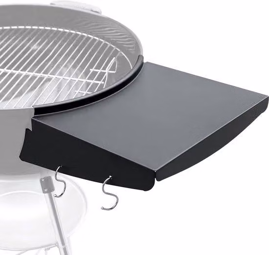 Tavolo da barbecue pieghevole in acciaio per griglia da 57 cm, da esterno, in acciaio inossidabile