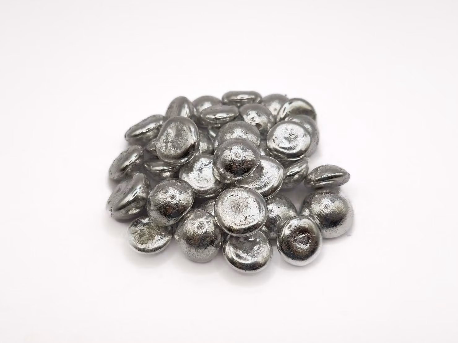 Eutettico indio-stagno InSn48 in pellet, peso: 50 g