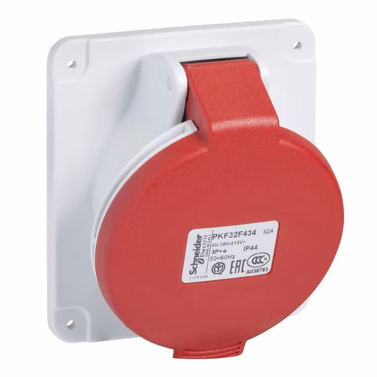 Presa da incasso Schneider Electric CEE, morsetti a vite, 32 A, 3 poli + terra, 380-415 V CA PKF32F434