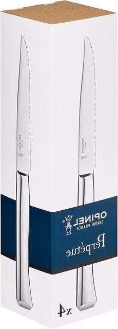 Set di 4 coltelli da cucina Opinel in acciaio inox e legno color argento