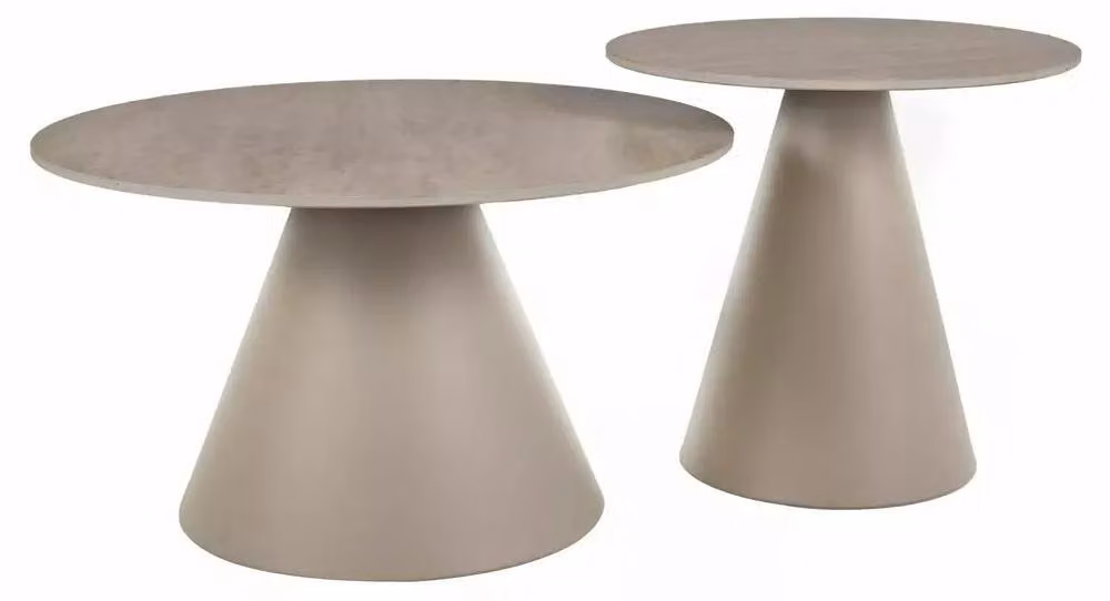 FURNLUX Tavolino Hill, colore beige, 70 cm / Colore principale: / Dimensioni: