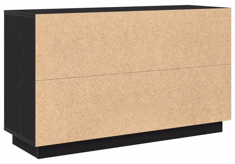 Credenza Rovere Nero 102 x 35 x 60 cm Legno multistrato