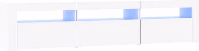 Mobile TV | Armadietto TV | Mobile Porta TV con Luci LED Bianco 180x35x40 cm