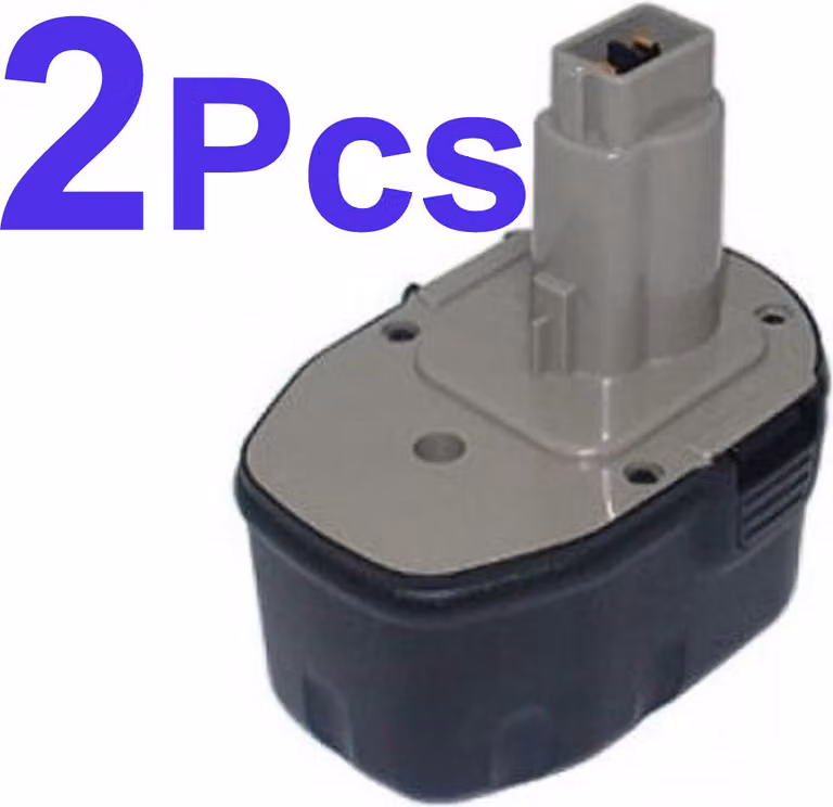 2x 3000mAh batteria per Dewalt DE9094, DE9502, DW9091, DW9094,652345-01, DC9091