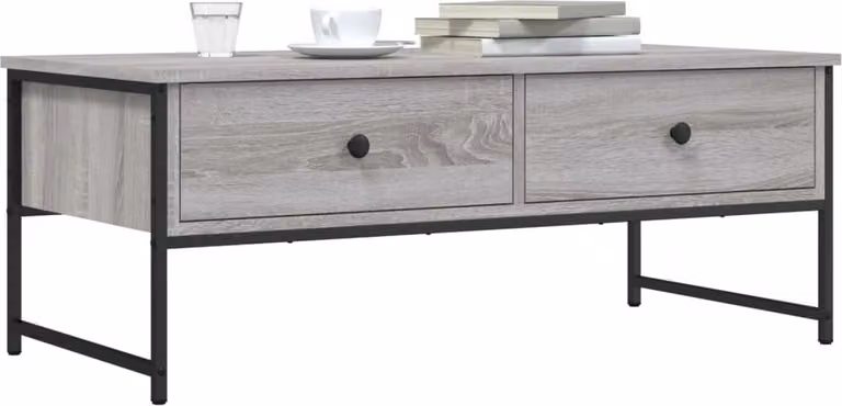 Maison Exclusive - Tavolino da salotto grigio Sonoma 101x49x39,5 cm Materiale ligneo