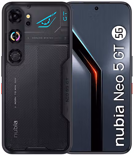 Smartphone ZTE nubia Neo 5 GT 5G, Display da 6,8 pollici, 256 GB, Black