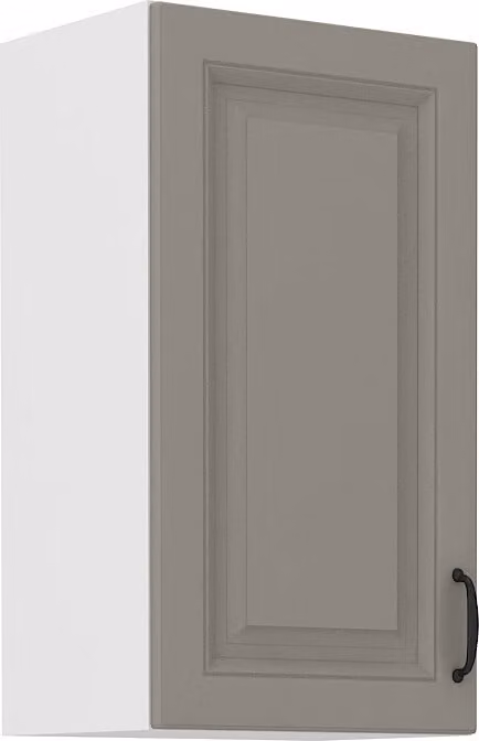 Armadietto superiore da cucina SOPHIA - larghezza 40 cm, grigio chiaro / bianco