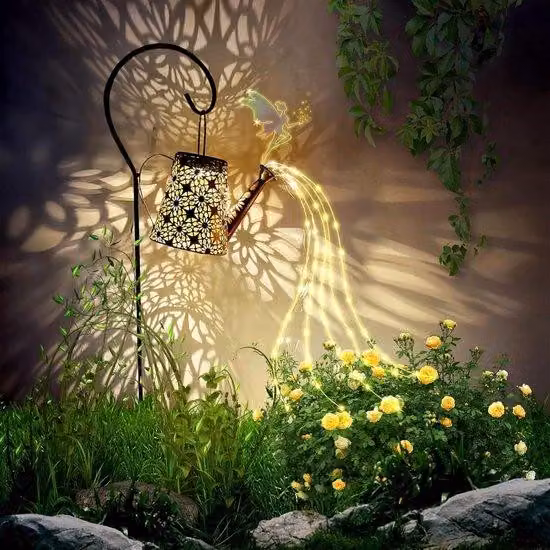 Lampade da giardino a energia solare con ghirlanda luminosa, impermeabili, per balcone, stile vintage