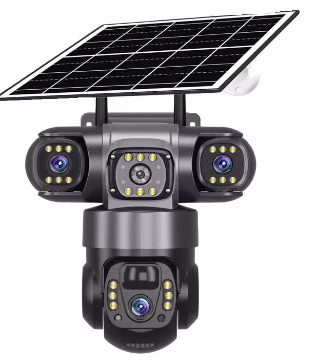 Telecamera solare WiFi, 15 MP, audio bidirezionale, 4G, senza scheda