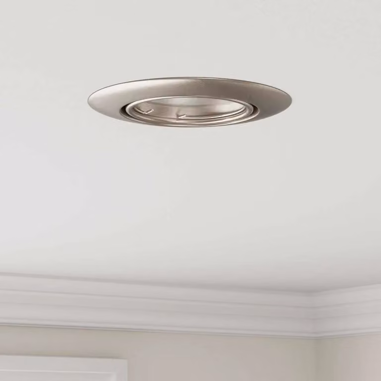 Set di 12 faretti da incasso vidaXL argentati in metallo, forma quadrata, L/P/H: 9 x 9 x 2,5 cm