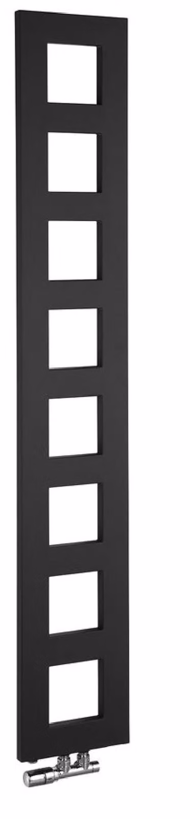 Sapho Block - Elemento riscaldante, 280x1750 mm, 461 W, nero opaco IR182