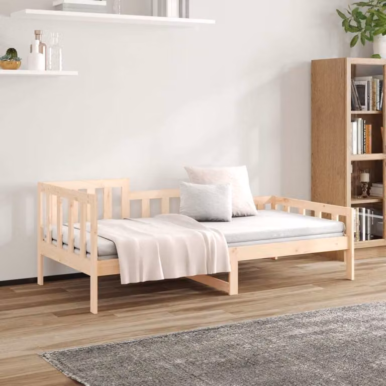 The Living Store Letto da giorno 90x190 cm in legno di pino massiccio