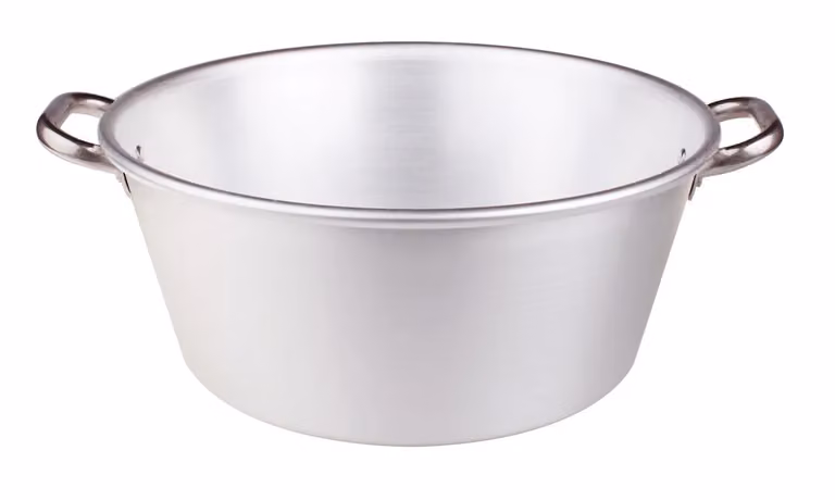 Bacinella per marmellata in alluminio 3mm, diam. 50cm