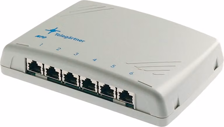 Distributore patch modulare Telegärtner Cat.6A 6 x RJ45