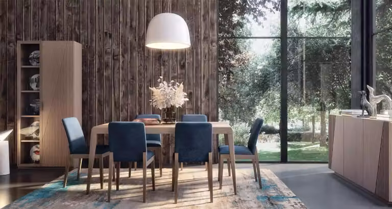 Esszimmer Esstisch 6x Stuhl Garnitur Set 7tlg. Luxus Holz Möbel