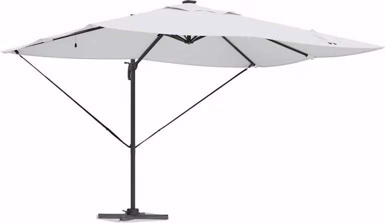 Ombrellone Sabbia 352 x 251 x 265 cm Poliestere e Alluminio