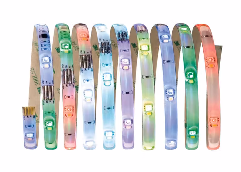Paulmann 70696 Set di strisce LED digitali funzionali 3m RGB+W 11,8W 230/12V 24VA Plastica bianca