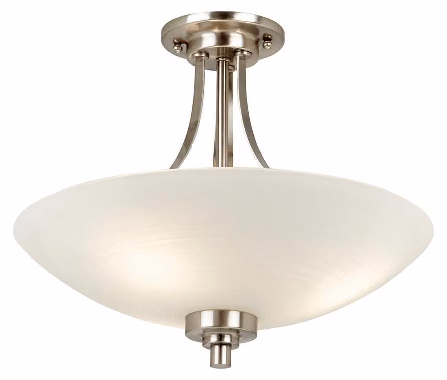 Lampada a sospensione WELLES cromata satinata 3xE27x20W in vetro, dimensioni: 35x41x41 cm, IP20, Endon