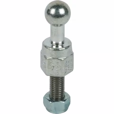 Punto fisso sferico Dehn D 20 mm diritto con bullone filettato e dado M12x45 mm 754238