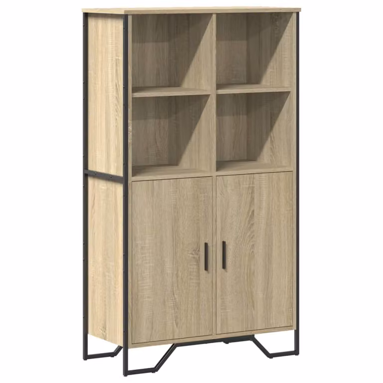 Credenza Rovere Sonoma 79,5x35,5x137,5 cm in Legno Multistrato